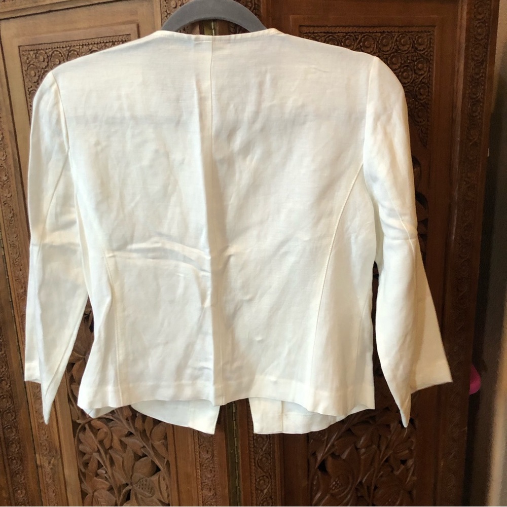 Ruby Rd Petite Linen Jacket With Embellishments - image 2